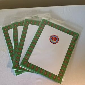 Teddy Bear border Stationary Paper - (50 count each - total 200 sheets)-NEW